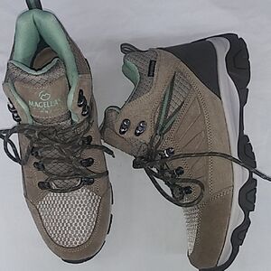 Magellan Outdoor Hiking Boots - Brown and Green